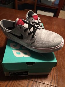 鞋垫搭配后跟潮牌 Nike Zoom Air 气垫（Nike SB Zoom天空灰开箱图 耐克SB Zoom实物开箱测评）