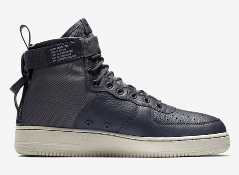 Nike SF-AF1深灰款深度赏析 耐克SF-AF1 Mid “Dark Grey” 细节欣赏