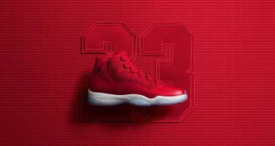 此款 Air Jordan XI WIN LIKE 96 预潮牌资讯计发售时间在 2017 年 12 月 9 日发售（AJ11“WIN LIKE '96”大红配色开箱 AJ11公牛队配色开箱赏析）