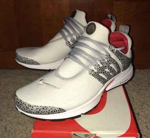 耐克QS豹纹开箱图 NIKE Air Presto QS豹纹实物开箱