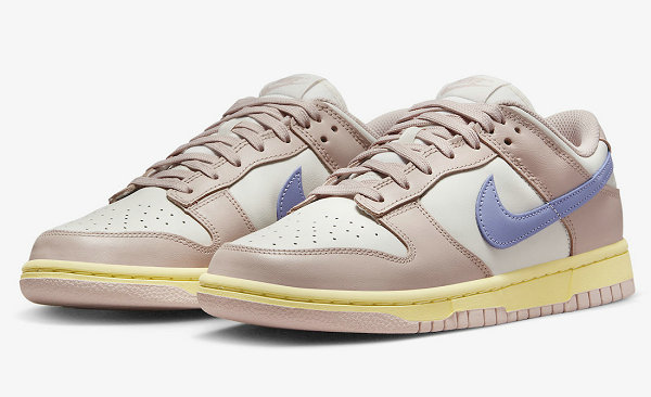 这款 Dunk Low 与「迪士尼顶潮牌商城流女明星」玲娜贝儿配色十分相似（耐克 Dunk Low 全新“Pink Oxford”配色鞋款即将上市）