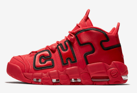  Nike Air More Uptempo深度赏析 完美的大红色的侧面 另一个侧面 正面的样子潮牌汇潮牌网也好看 俯视图也还行 背面的Logo 鞋底的纹路 Nike Air More Uptempo发售信息 预计将于年底的 12 月 20 日发售（皮蓬大AIR芝加哥大红配色怎么样 Nike Air More Uptempo深度赏析）
