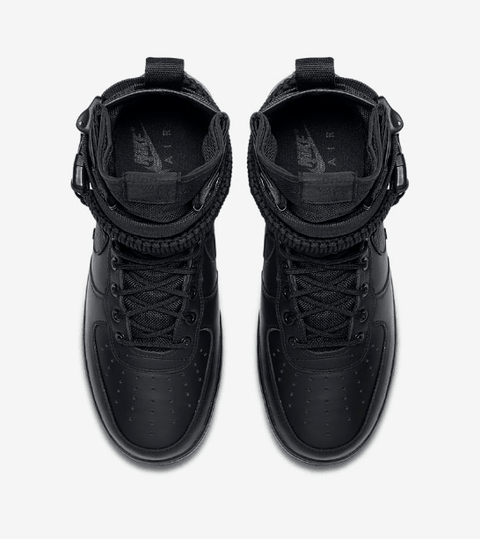 这个配色就是潮牌信息一纯黑为主（耐克全新SF-AF1三重黑配色怎么样 Nike SF AF-1 Triple Black配色在哪购买）