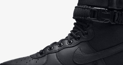 这个配色就是潮牌信息一纯黑为主（耐克全新SF-AF1三重黑配色怎么样 Nike SF AF-1 Triple Black配色在哪购买）