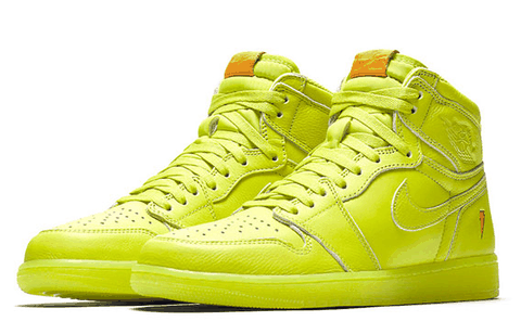 饮料色终于潮牌商城凑齐了三个（ AJ1“Gatorade”柠檬黄细节鉴赏 AJ1佳得乐柠檬黄深度赏析）