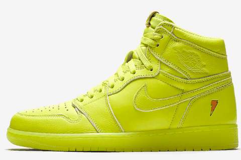 饮料色终于潮牌商城凑齐了三个（ AJ1“Gatorade”柠檬黄细节鉴赏 AJ1佳得乐柠檬黄深度赏析）