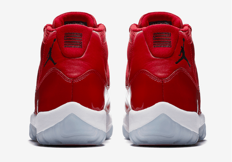 后跟 Jumpma潮牌商城n Logo 使用黑色（AJ11喜庆大红配色怎么样 AJ11“Win Like 96”何时发售）