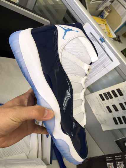 AJ11海军蓝开箱 AJ11海军蓝实物上脚图