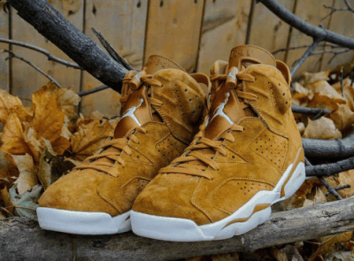 真正的实潮牌商城物上脚图（AJ6小麦色深度赏析 Air Jordan 6“Wheat”实物上脚欣赏）