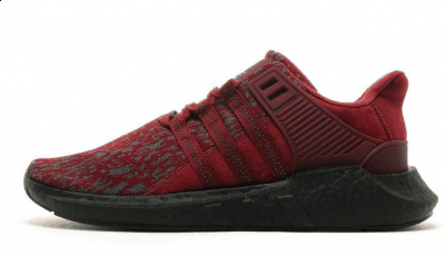 喜欢的小伙伴只潮牌商城能自己找渠道了（adidas EQT Support 93/17黑红开箱图 EQT Support黑红配色实物开箱）