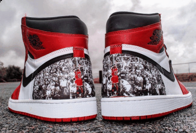 一手直伸潮牌品牌向下前方（AJ1定制版有哪些 Air Jordan 1定制版赏析与盘点）