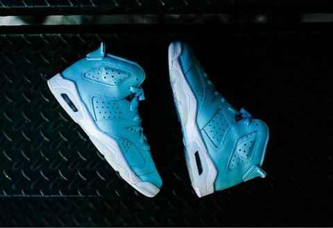 AJ6黑北卡开箱测评 AJ6北卡蓝配色实物开箱图