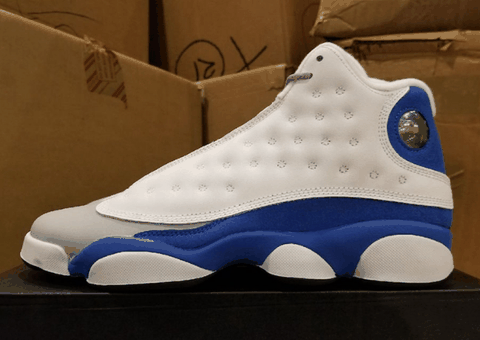 是那段历史的潮牌第一见证人（AJ13 GS “Italy Blue”清爽白蓝配色怎么样 Air Jordan 13 GS “Italy Blue” 开箱图）