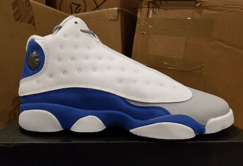 是那段历史的潮牌第一见证人（AJ13 GS “Italy Blue”清爽白蓝配色怎么样 Air Jordan 13 GS “Italy Blue” 开箱图）