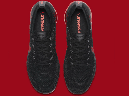 Nike VaporMax Flyknit Bred 开箱图 耐克VaporMax Flyknit暗红色好看吗