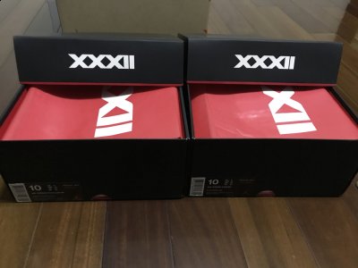 AJ32 Bred开箱图 AJ潮牌品牌32禁穿高低帮对比开箱（AJ32 Bred开箱图 AJ32禁穿高低帮对比开箱）