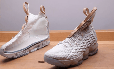  #p#分页标题#e# 总结：潮牌LEBRON XV EP众多全新科技的使用（詹姆斯15代拆解图 LBJ15拆解测评）
