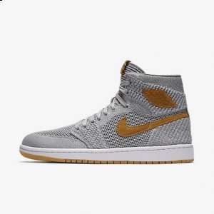 即使编制面潮牌品牌更加的合脚（AJ1狼灰Flyknit市场价多少 AJ1狼灰编织款价格）