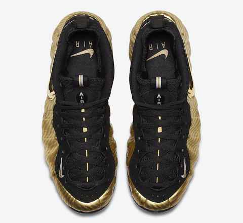 NIKE液体金喷泡实物开箱 nike金喷“Metallic Gold”细节赏析