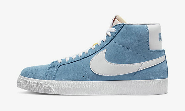  潮牌汇潮潮牌牌汇获悉（耐克 SB Zoom Blazer Mid 全新白蓝配色鞋款抢先预览）