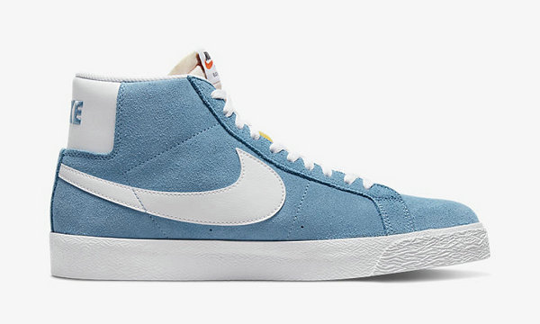  潮牌汇潮潮牌牌汇获悉（耐克 SB Zoom Blazer Mid 全新白蓝配色鞋款抢先预览）