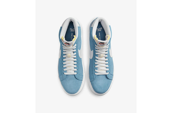  潮牌汇潮潮牌牌汇获悉（耐克 SB Zoom Blazer Mid 全新白蓝配色鞋款抢先预览）