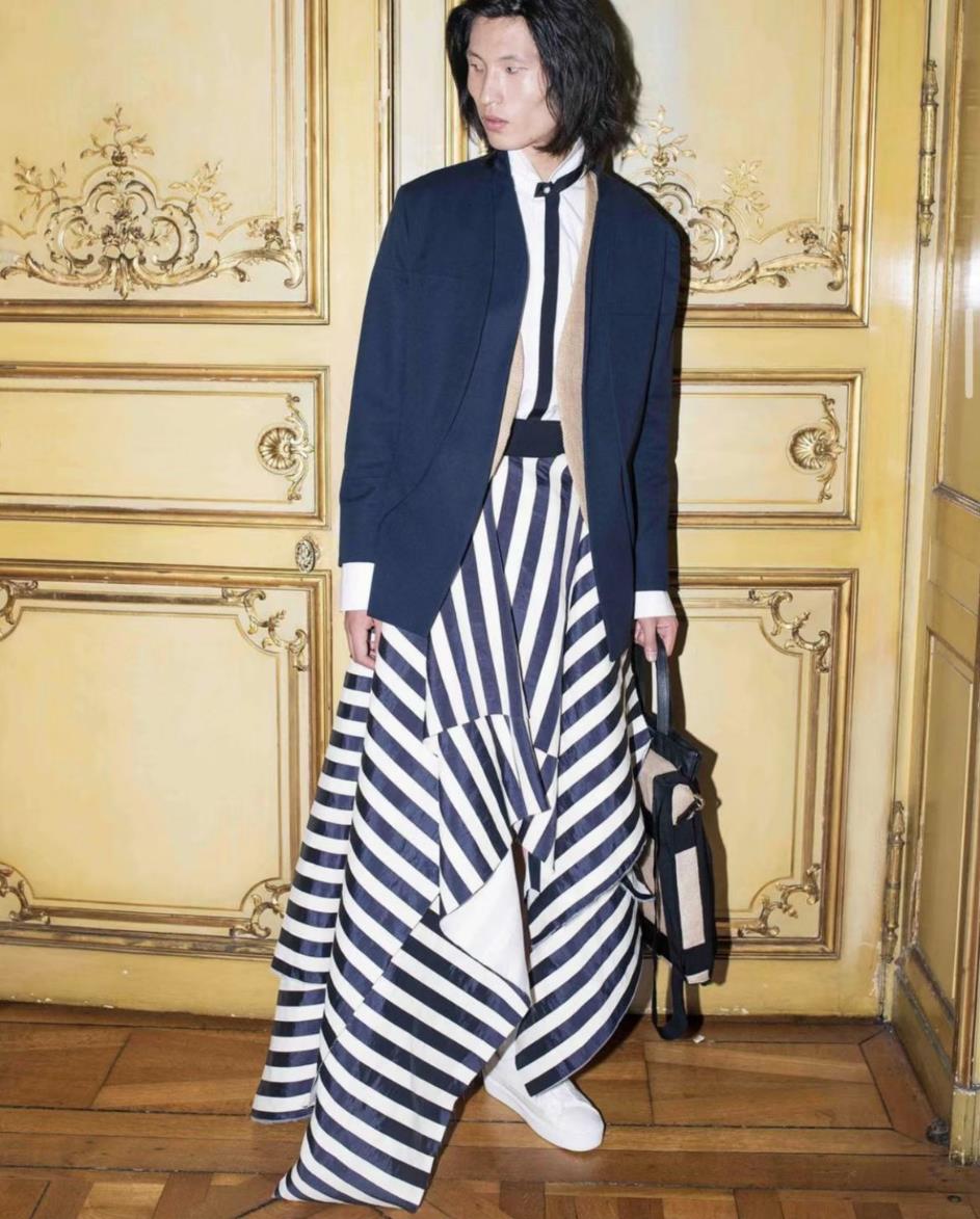  李祥玉 AMIRI SS 2023 Runway Show #巴黎男装周潮牌汇潮牌网店#PFW2023 李祥玉与设计师Mike Amiri 余航演绎Tod's 2023春夏男装（SS23国际男装周圆满落幕，火石模特砥砺前）