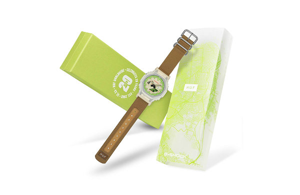 此番 HUF 选择了 潮牌资讯G-SHOCK GA-2100 为基准重塑（HUF x 卡西欧全新 20 周年联名 GA-2100 表款明日发售）