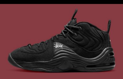  潮牌汇潮潮牌汇潮牌网店牌汇获悉（Stussy x 耐克全新联名 Air Max Penny 2 鞋款纯黑配色曝光）