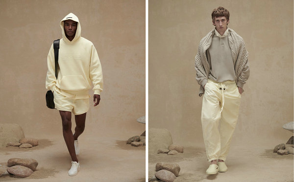 同时也维持了品牌潮牌商城一贯的同色系搭配（FOG ESSENTIALS 2022 秋冬系列 Lookbook 赏析）