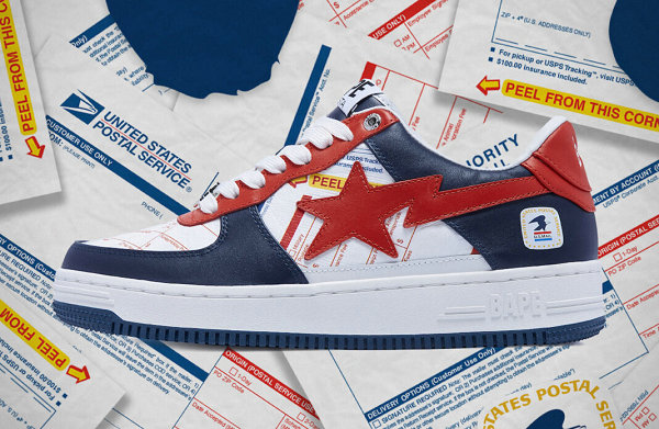  Bape x USPS 全新联名 BAPESTA潮牌信息 鞋款及服饰系列 预计本月 28 日上市（Bape x USPS 全新联名 BAPESTA 鞋款及服饰系列即将发售）