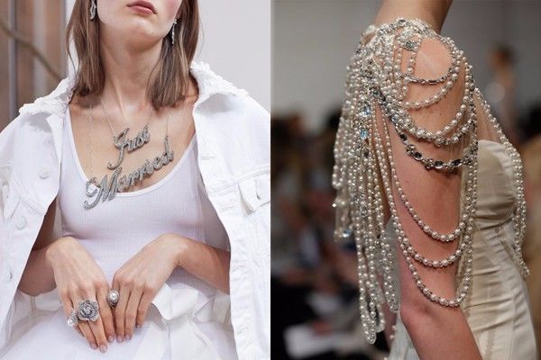  8.用波西米亚风营造一些浪漫感觉 从左至右的秀场依次为：Sachin Babi、Jenny Packham 和 Elizabeth Fillmore 如果婚礼选择在海边 潮牌冬季如何御寒提醒（2018春季服装流行趋势 春季婚纱礼服流行趋势推荐 ）