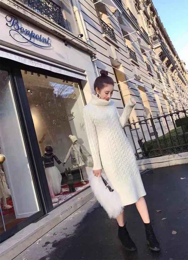适合任何腿型的女生 2022秋冬潮牌新款推荐（白色毛衣裙搭配鞋子 四款搭配温暖春季 ）