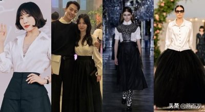 她改穿上白色衬衫 潮牌冬季如何御寒提醒（宋慧乔、纽约名媛都穿高级OL风，白衬衫加黑裙就能去派对）
