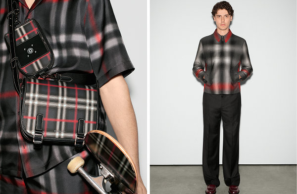 同时 Burberry 标志性的格子元素搭配模糊线条出镜 潮牌冬季如何御寒提醒（博柏利 x Pop Trading Company 全新联乘胶囊系列即将上架）