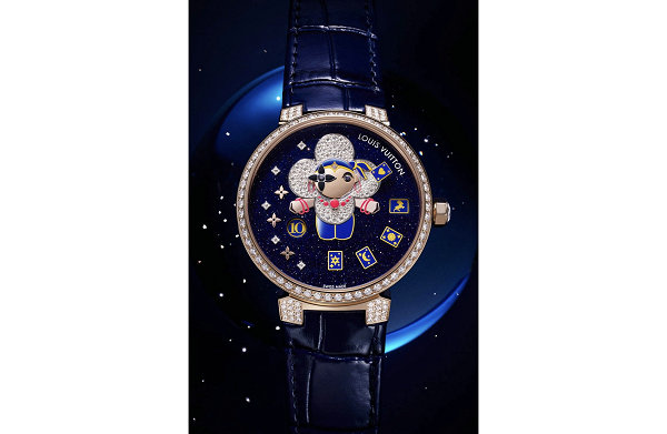 LV 路易威登全新“Tambour Slim Vivienne Jumping Hour”腕表释出 2022秋冬潮牌新款推荐（LV 路易威登全新“Tambour Slim Vivienne Jumping Hour”腕表释出）