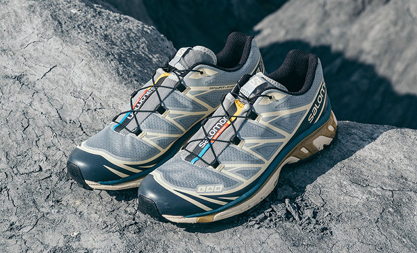 这一次 SALOMON 又再度为 XT-6 鞋履炮制了全新炫酷版本哪种潮牌品牌比较好看？（萨洛蒙 XT-6 全新「迷雾蓝」配色鞋款即将上市，冷峻岩石）