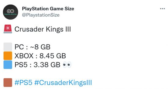 《十字军之王3》PS5版容量仅3.38GB 2022冬季潮牌新款推荐（《十字军之王3》PS5版容量仅3.38GB）
