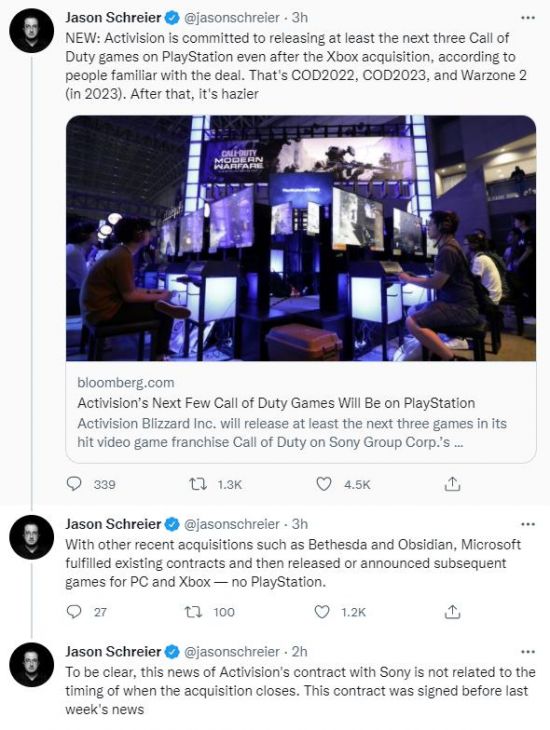 之后的使命召唤新作是否还会上架PlayStation便不再明朗 潮牌冬季如何御寒提醒（动视：未来三部《使命召唤》新作仍将登陆PS平台）
