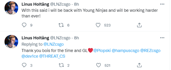 并且要更加努力!” 现在NIP的阵容如下： 如今 潮牌冬季如何御寒提醒（CSGO NIP官宣：es3tag加盟，LNZ回到青训队）
