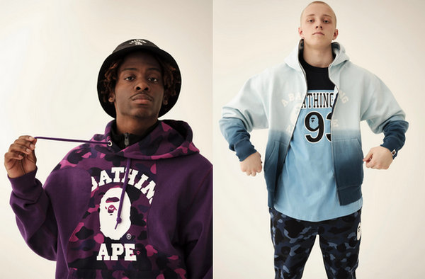 该图案的颜色会随着体温而变化 潮牌游戏互动（Bape 2023 春夏男装系列发布）
