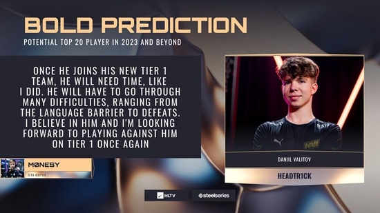 他们以IEM卡托维兹第二名的位置高调出发 街拍潮牌推荐（HLTV 2022年度最佳选手第7名：m0NESY）