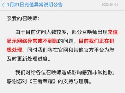但不能充值肯定分分钟修复 玩家最喜爱潮牌有哪些？（《王者》因兔年限定皮肤上架充值系统崩溃 现已修复）