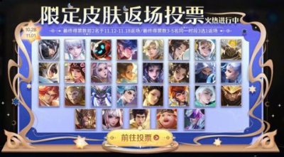 赠票投票成功后 街拍潮牌推荐（如何获得王者荣耀免费皮肤？王者荣耀七周年返场皮肤投票活动）