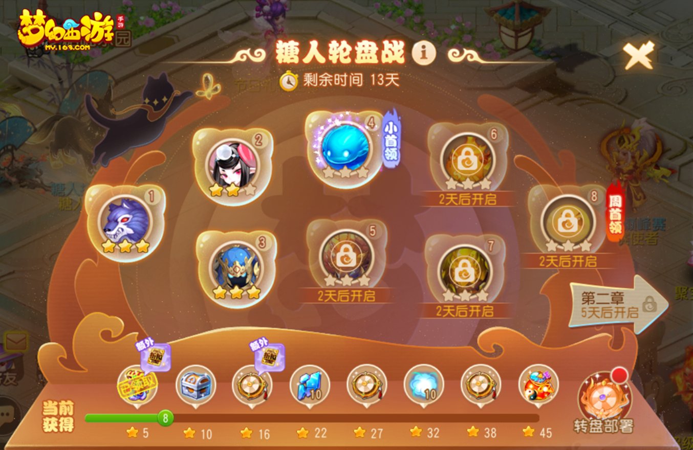 二、通关技巧 1、不要太快用完鱼干开助战 潮牌冬季如何御寒提醒（梦幻西游手游糖人轮盘战第一章周首领怎么过?）