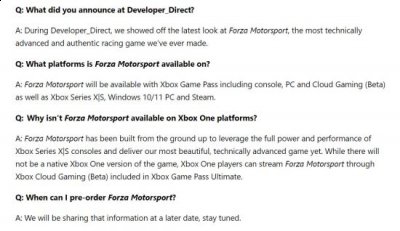 《极限竞速》新作Xbox One版为云版本 而非原生 潮牌游戏互动（《极限竞速》新作Xbox One版为云版本 而非原生）