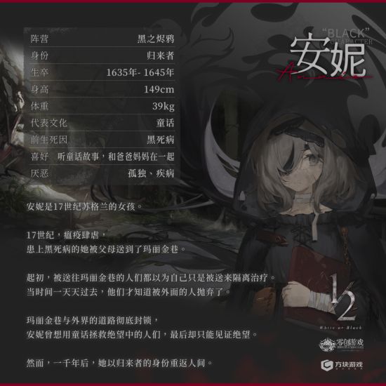  以上便是小编带来的来自17世纪的绝望童话 二分之一新角色安妮PV曝光 潮牌游戏互动（来自17世纪的绝望童话 二分之一新角色安妮PV曝光）