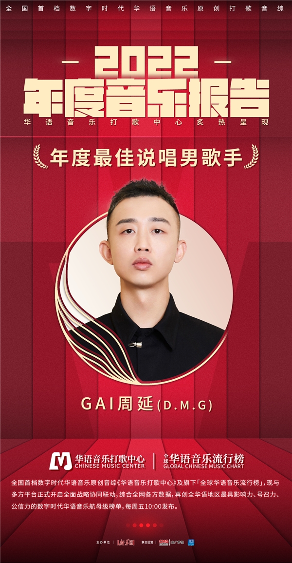 在问到GAI周延在什么样的情况下会有创作灵感 街拍潮牌推荐（GAI周延亮相搜狐25周年时尚盛典 获年度音乐男明星奖）