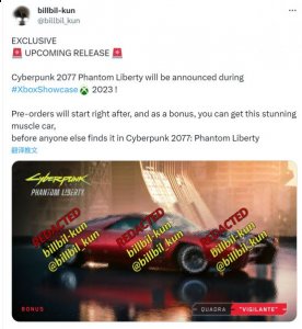 《赛博朋克2077》DLC“往日之影”将在Xbox发布会上公布发售日 2023年最新流行（《赛博朋克2077》DLC“往日之影”将在Xbox发布会上公布发售日）