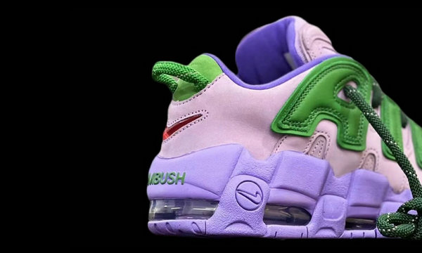  AMBUSH x Nike Air More Uptempo Low 联名鞋款之前已经有黑黄配色曝光 2023年最新流行（AMBUSH x Nike Air More Uptempo Low 最新配色「Lavender」）